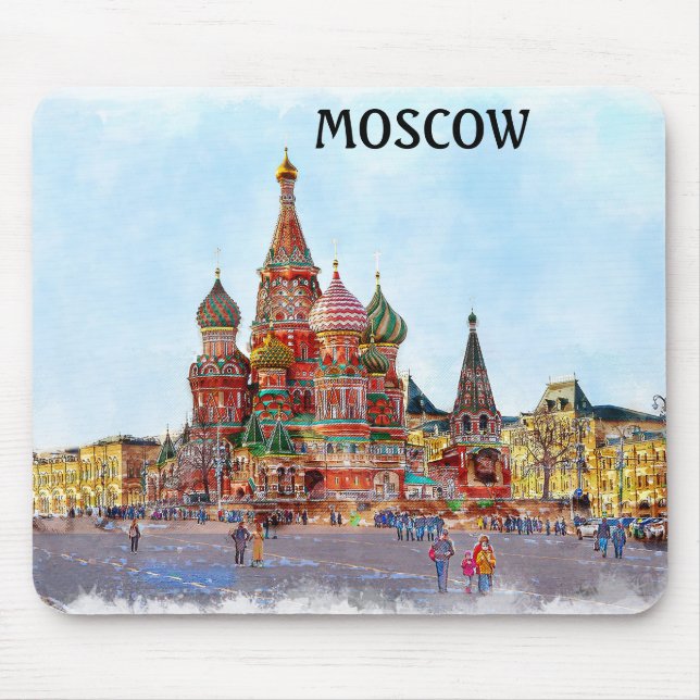 Beautiful Moscow Mouse Mat (Front)