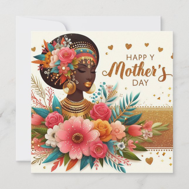 Beautiful Mothers Day Holiday Card (Front)