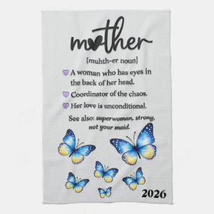 Beautiful Mother's Day Mother Definition Tea Towel