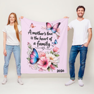 Beautiful Mother's Day Mother's Love Fleece Blanket