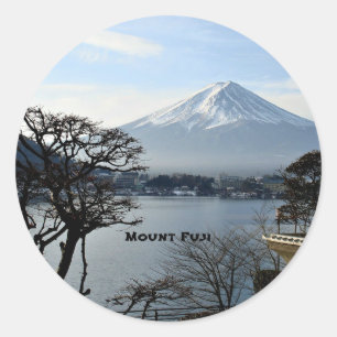 Beautiful Mount Fuji Classic Round Sticker