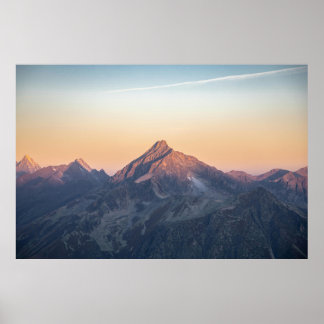 Beautiful Mountain Art Pastel Mountain Gallery Art Poster