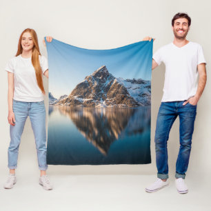 Beautiful Mountain Fleece Blanket
