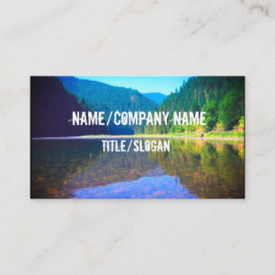 beautiful mountain landscape photograph business card