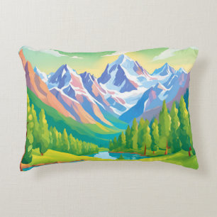 Beautiful Mountains Decorative Cushion