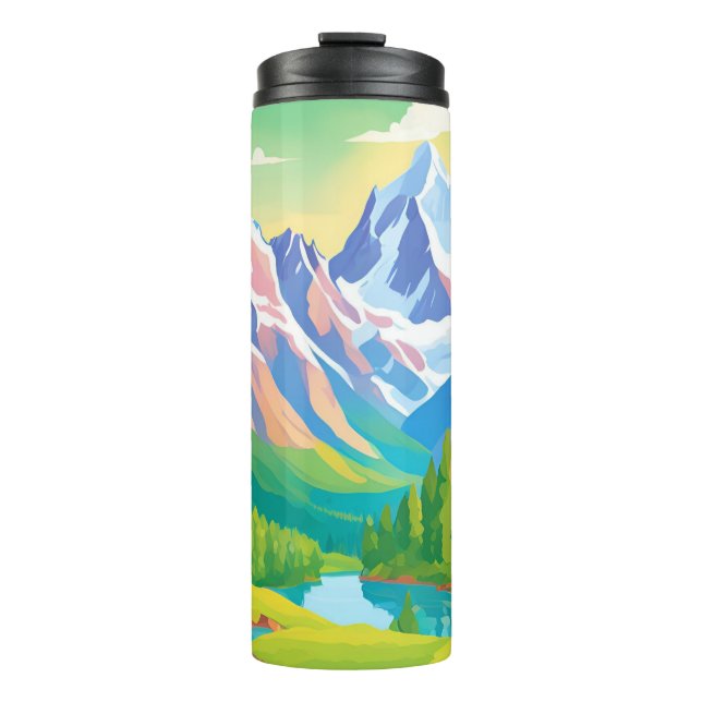 Beautiful Mountains Thermal Tumbler (Front)