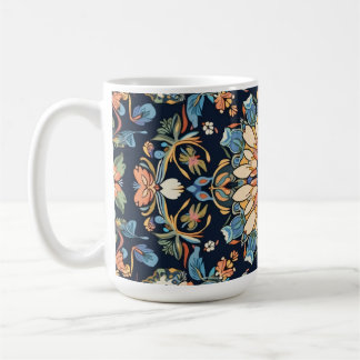 Beautiful mug with stylish floral pattern