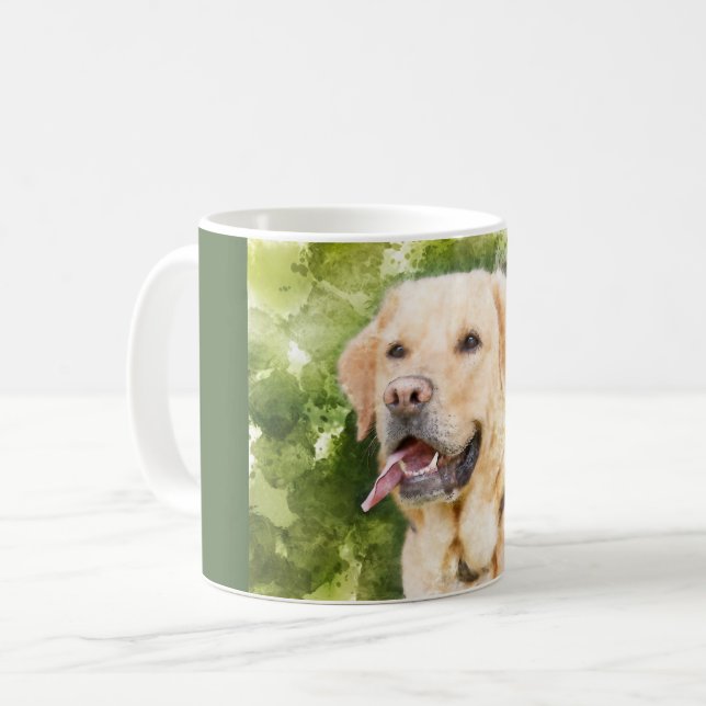 Beautiful Mug - Yellow Lab (Front Left)