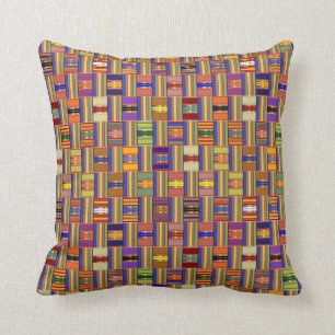 Beautiful Multi-Colour Stained Glass Kente Cushion