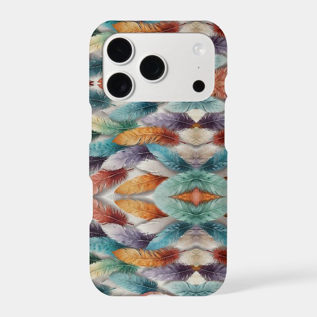 Beautiful multi coloured ice crystal feathers  (Back)
