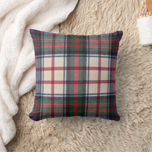 Beautiful multicolor tartan pattern cushion