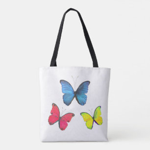 Beautiful Multicolored Yellow Butterflies Tote Bag