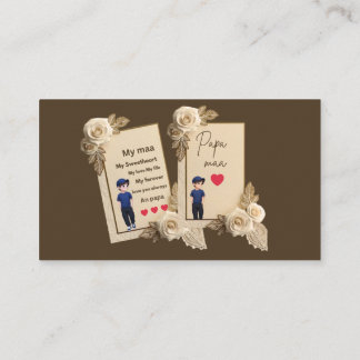 Beautiful Mum Dad Love Card | My Maa Papa Heart To