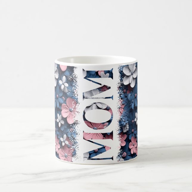 Beautiful Mum Floral Pattern Flowers 4 Mother Coffee Mug (Center)