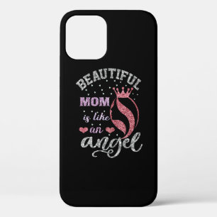 Beautiful mum is like an angel iPhone 12 pro case