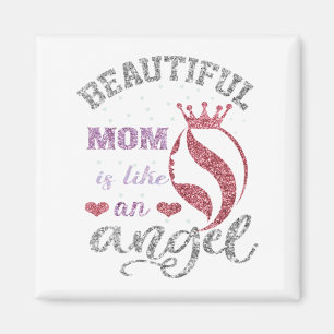 Beautiful mum is like an angel magnet