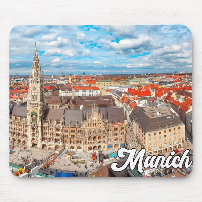 Beautiful Munich, Germany Mouse Mat (Front)