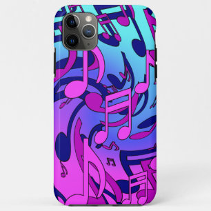 Beautiful Music Musical Pattern Pink Purple Aqua iPhone 11 Pro Max Case