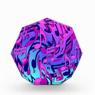 Beautiful Music Upbeat Colourful Musical Notes Photo Block