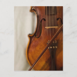 Beautiful Music--Violin Postcard