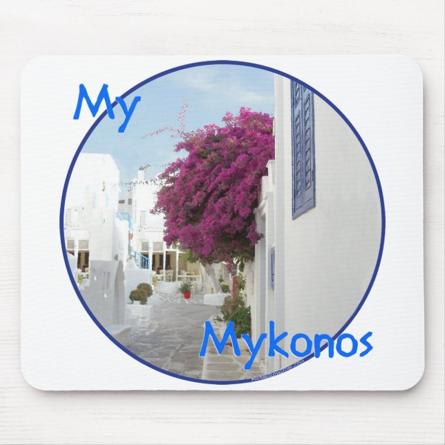 Beautiful Mykonos Mouse Mat (Front)