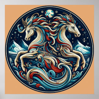 "Beautiful Mystical Horses" 11 Poster
