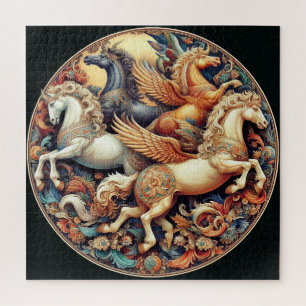 "Beautiful Mystical Horses" 22 Jigsaw Puzzle