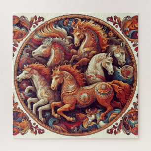 "Beautiful Mystical Horses" 23 Jigsaw Puzzle