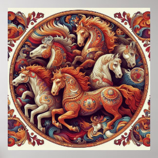 "Beautiful Mystical Horses" 23 Poster