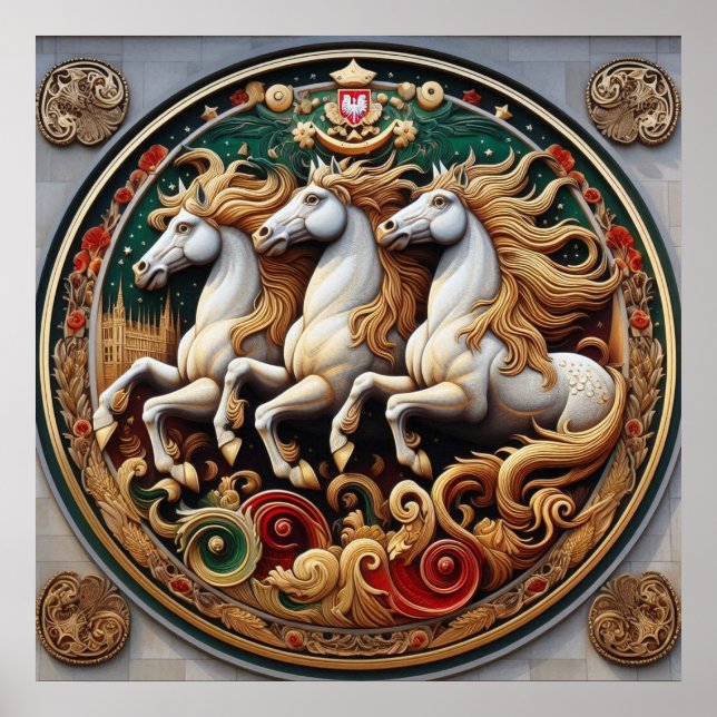 "Beautiful Mystical Horses" 27 Poster (Front)