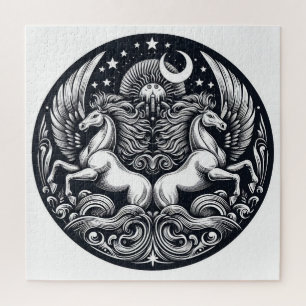 "Beautiful Mystical Horses" 29 Jigsaw Puzzle