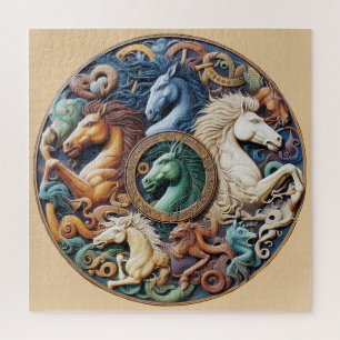 "Beautiful Mystical Horses" 39 Jigsaw Puzzle