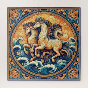 "Beautiful Mystical Horses" 49  Jigsaw Puzzle