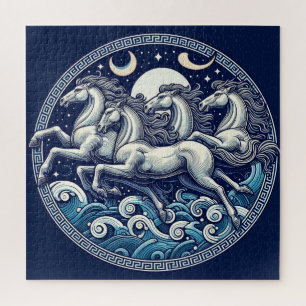 Beautiful Mystical Horses 52 Jigsaw Puzzle