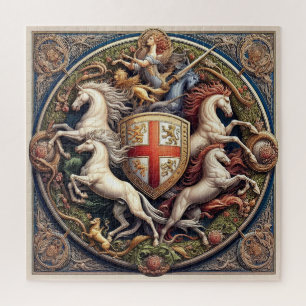 "Beautiful Mystical Horses" England 36 Jigsaw Puzzle