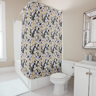 Beautiful Narcissus Flowers in Bloom Shower Curtain