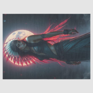 Beautiful Native American Woman Decoupage Tissue Paper