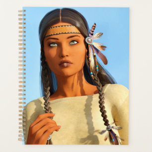 Beautiful Native American Woman Indigenous Outfit Planner