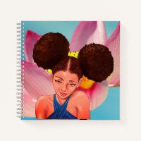 BEAUTIFUL NATURAL AFRO PUFF BLACK GIRL