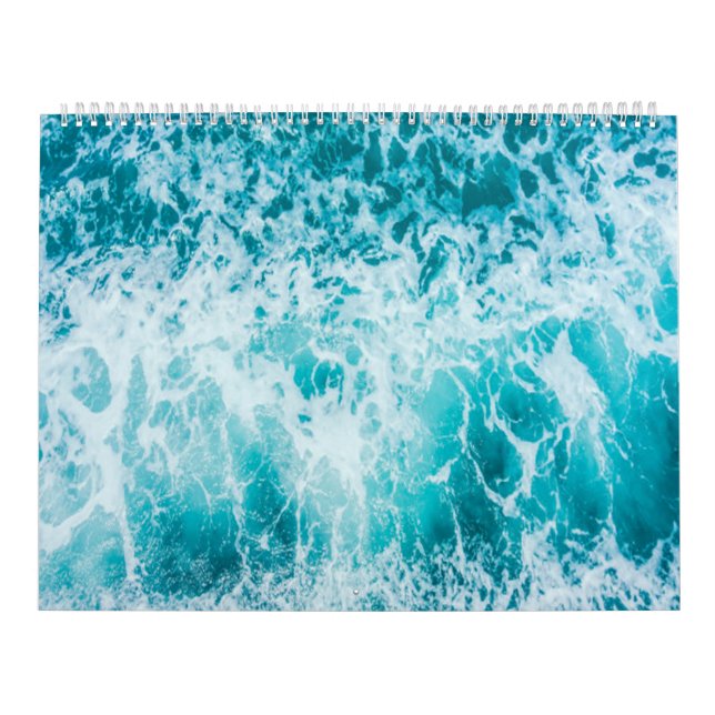 Beautiful Nature And Beaches With Ocean Wave Cover Calendar (Cover)
