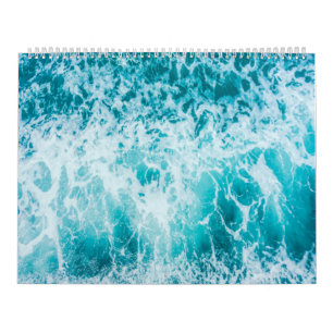 Beautiful Nature And Beaches With Ocean Wave Cover Calendar