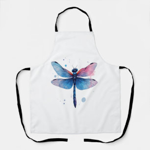 Beautiful Nature Colorful Graphic Pattern Dragonfl Apron