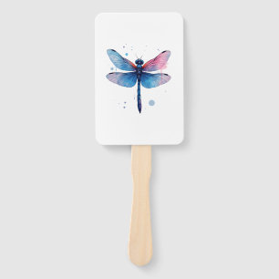 Beautiful Nature Colourful Graphic Pattern Dragonf Hand Fan