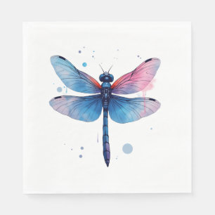 Beautiful Nature Colourful Graphic Pattern Dragonf Napkin
