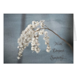 Beautiful Nature Flowers Sympathy Card
