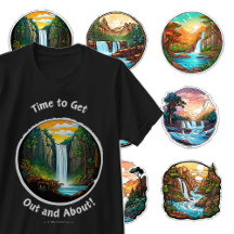 Beautiful Nature in Round T-Shirt