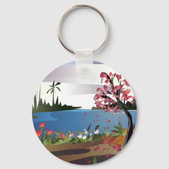 beautiful nature   key ring (Front)