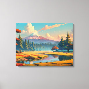 Beautiful nature landscape canvas print