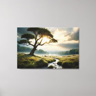 Beautiful nature landscape canvas print