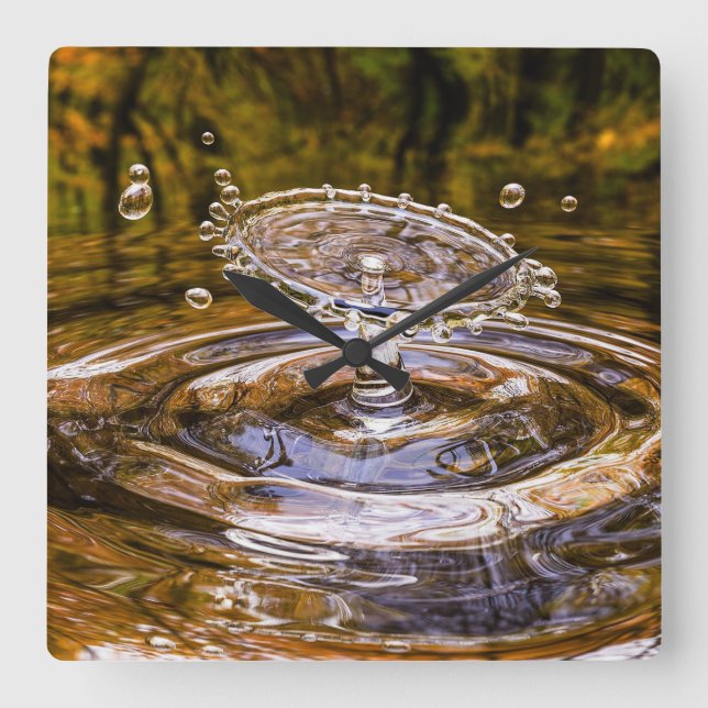 Beautiful nature  square wall clock (Front)